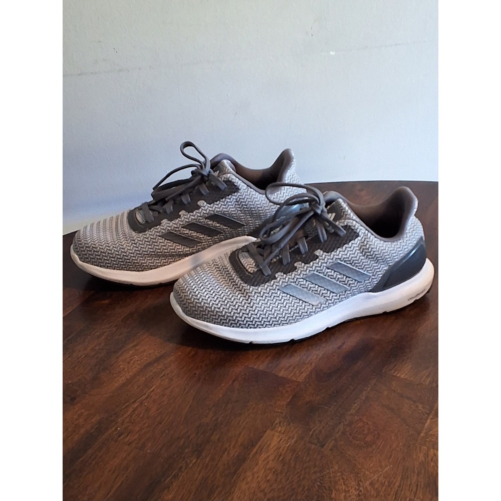 Womens Adidas Cloudfoam Cosmic 2 Grey White Running Shoes CP9490 Size 6.5